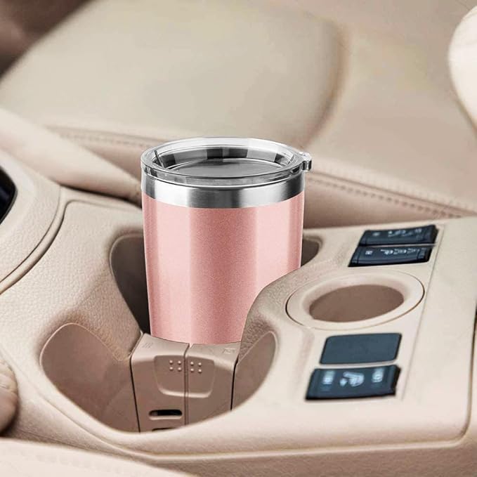 30oz Stainless Steel Travel Mug with Lid, 8 Pack Double Wall Vacuum Insulated Bulk Tumbler, Powder Coated Coffee Cup Suitable for Vehicle Cup Holders(Black)