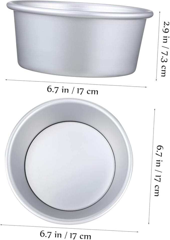 Cabilock Round Cake Molds Set with Parchment Liners Non-stick Detachable Bottom Baking Tins for Cheesecakes Mousses and Fruit Cakes High Temperature Resistant Baking Included