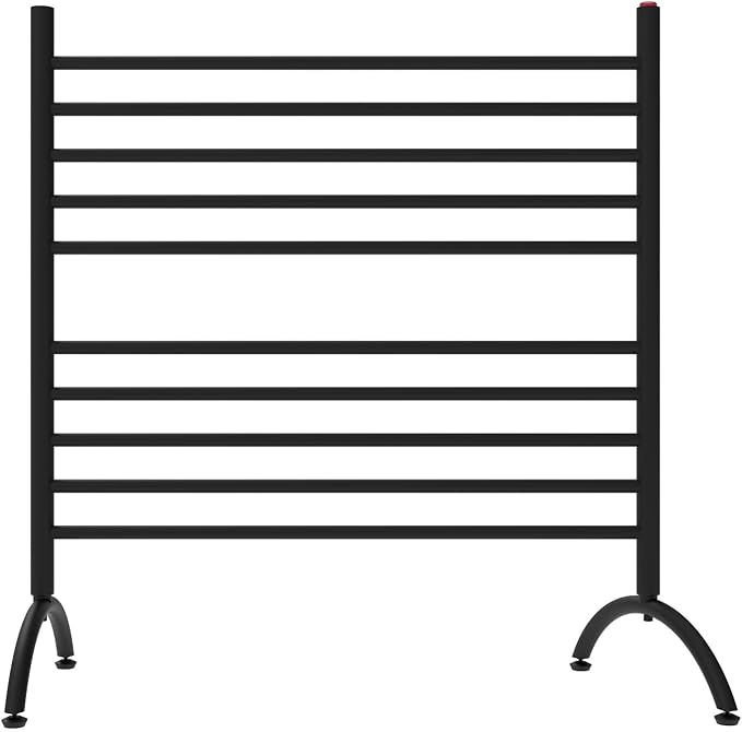 33 in. Solo Freestanding Towel Warmer, Matte Black