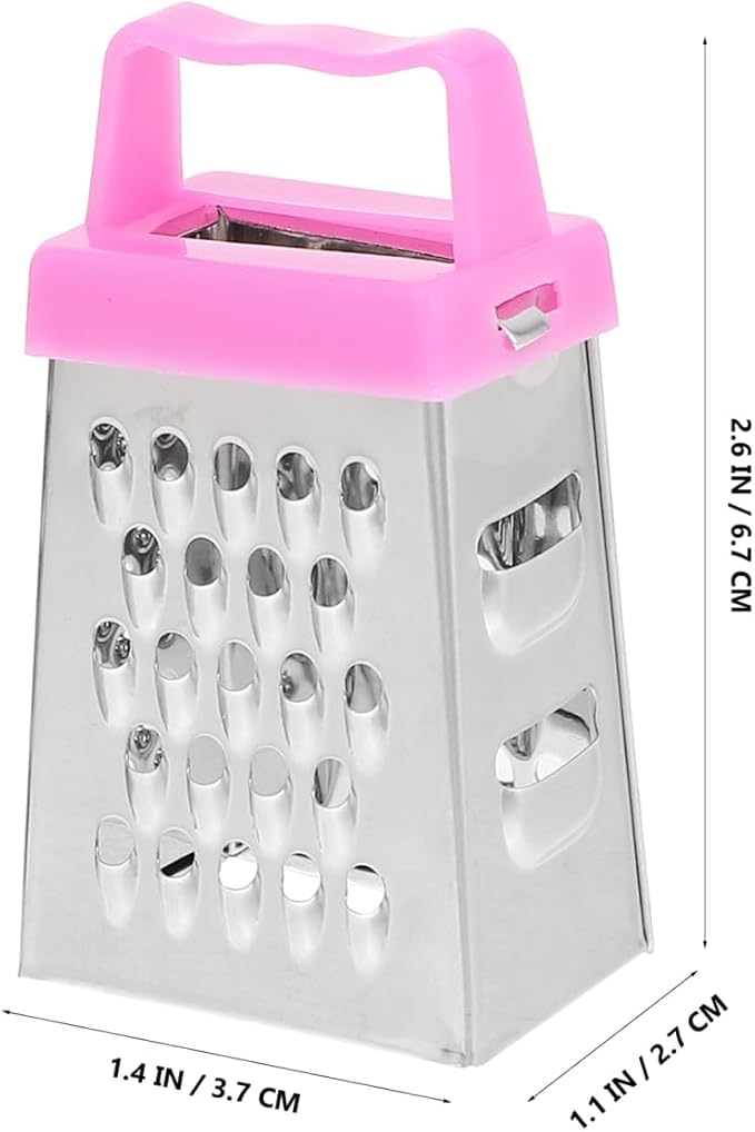 PRETYZOOM 30pcs Mini Grater Multifunctional Grater Box for Cheese Garlic and Vegetables Compact Design Non- Handle Easy to Clean Versatile Kitchen Tool for Shredding and Slicing