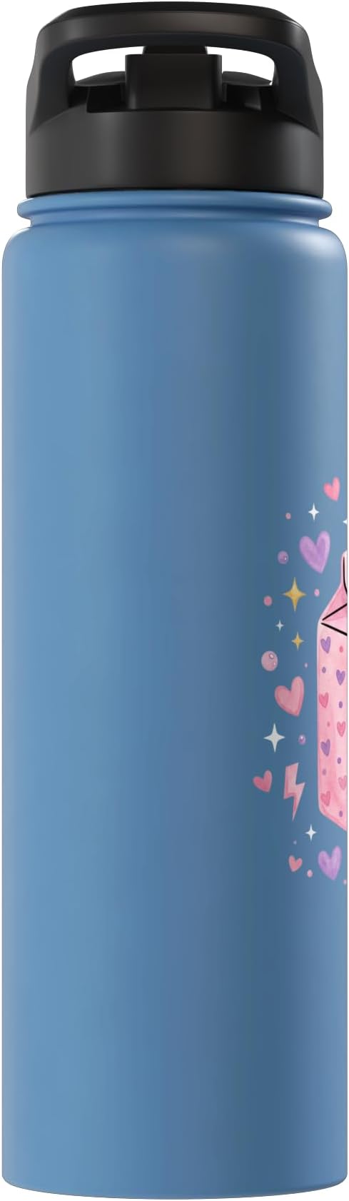 Baby Daddy Tears Retro Pink Milk Carton Hearts Aesthetic Stainless Steel Insulated Water Bottle