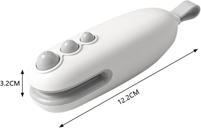 Mini Sealing Machine Plastic Rechargable Heat Sealer Home 2 In 1 Snack Fruit Spices Bag Sealing Machine(White)