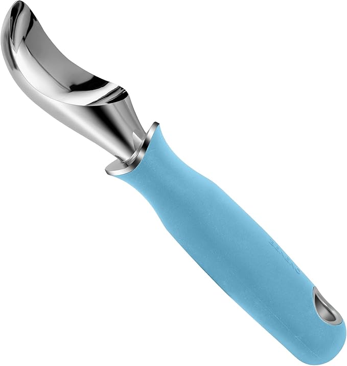 Beneno Heavy Duty Ice Cream Scoop - Upgraded Anti-Fracture Design, Comfortable Grip Long Handle, Effortless Scooping & Dishwasher Safe, Aqua