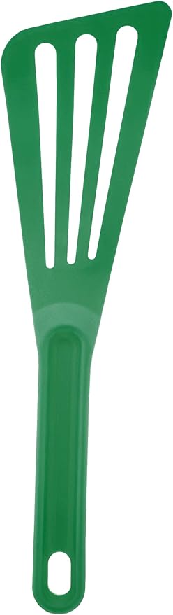 Mercer Culinary Hell's Tools Hi-Heat Slotted Spatula, 12 Inch x 3.5 Inch, Green