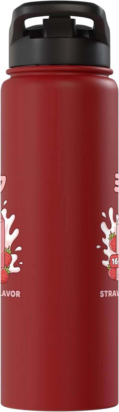 Strawberry Flavor Milk Cartoon Japanese Kawaii Stainless Steel Insulated Water Bottle
