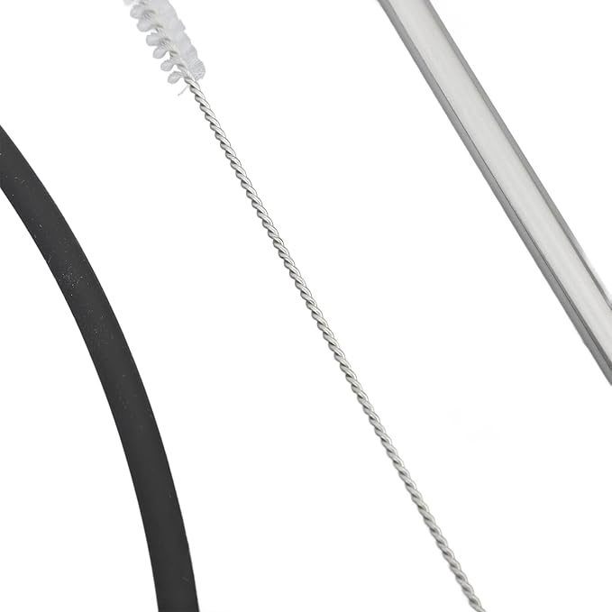 Coffee Machine Replacement Tube, Coffee Machine Replacement Tube Stainless Steel Silicon Milk Hose Coffee Maker Accessories Pipe Coffee Machine Water Hose Cleaning Brush Coffee