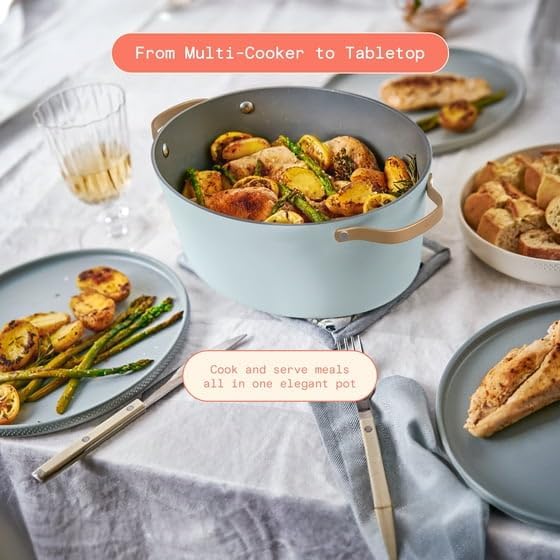 10-in-1, 6 Qt Electric Multi-Cooker with 7 Preset Functions, Hydrangea