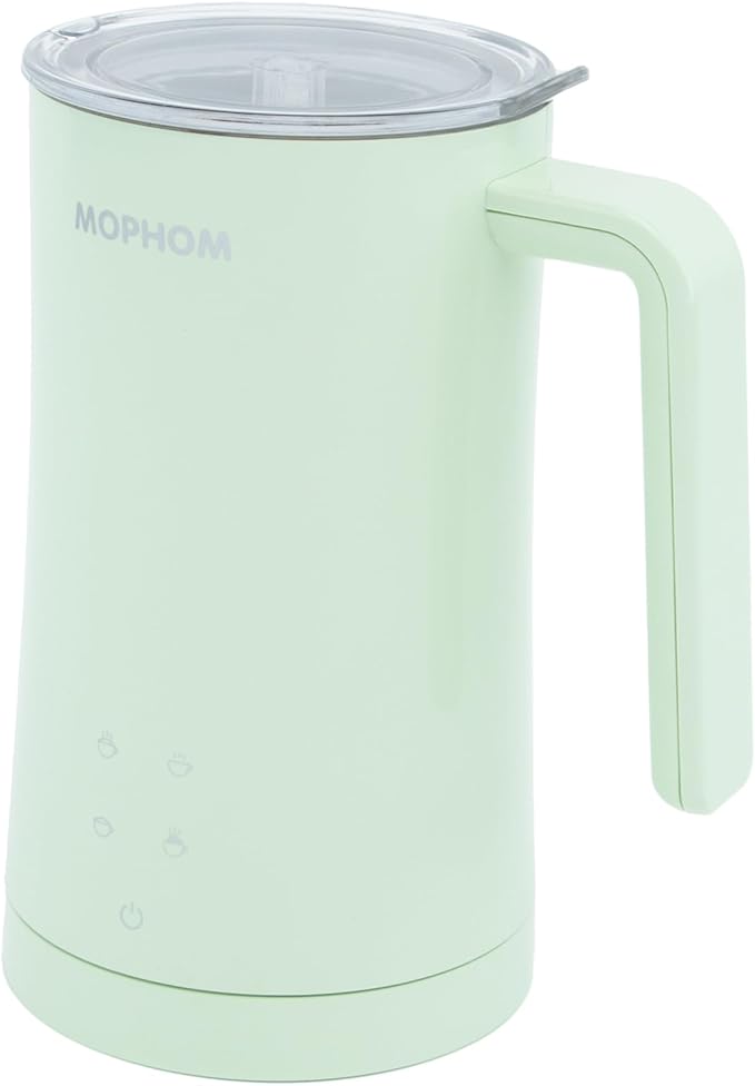 Electric Milk Frother with Heat, 4-in-1 Automatic Milk Steamer, Hot & Cold Foam Maker, Large Capacity Milk Warmer for Coffee, Latte, Cappuccino, Hot Chocolate, Touch Control, Non-Stick Easy Clean