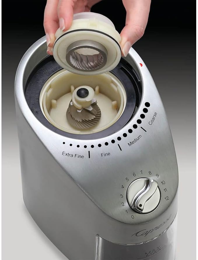 Capresso Infinity Plus Stainless Steel Conical Burr Grinder