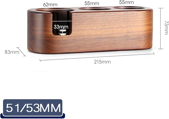 Walnut Wood Coffee Filter Holder, Espresso Tamper Mat Stand, Coffee Maker Support Base Rack, Barista Accessories(2PCS)