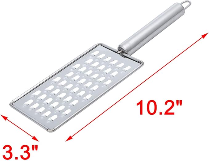 uxcell Cheese Grater - Food Graters for Kitchen Stainless Steel Peeler - Vegetable Lemon Grater Flat Fruit Grater