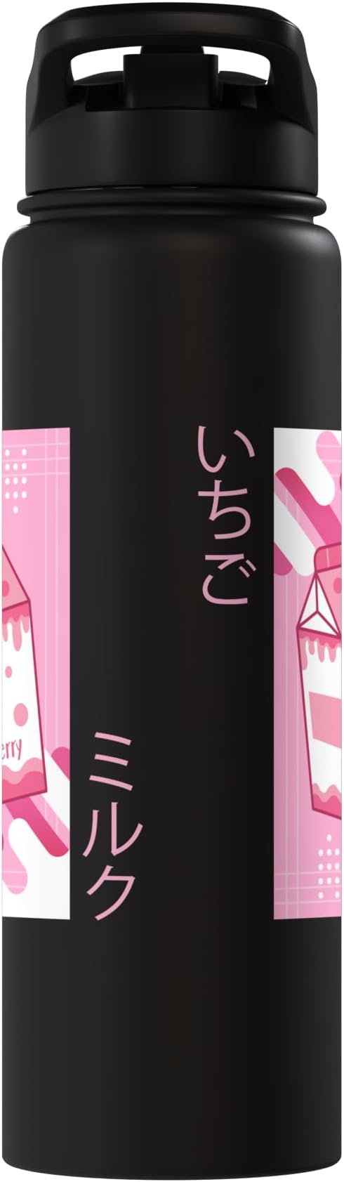 Strawberry Milkshake Tshirt Japanese Otaku Anime Kawaii Stainless Steel Insulated Water Bottle
