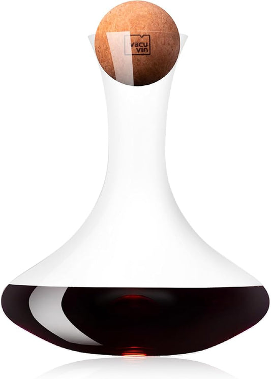 Vacu Vin Wine Decanter – Elegant Glass Carafe for Aerating Red Wine – Enhances Flavor & Aroma – Easy-Pour Spout – Modern Design – Dishwasher Safe Wine Aerator & Serving Vessel