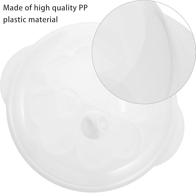 Toyvian Heart Shaped Microwave Egg Poacher Steamer Mold Egg Cooker Kitchen Specialty Cookware for Microwave Cooking and Breakfast Preparation