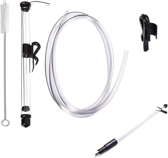 Fermtech Mini 14" Long Deluxe Siphoning Kit – Complete Home Brewing Equipment for Beer, Wine, Mead, and Craft Brew Making; Includes Auto Siphon Pump, Food-Grade Transfer Hose, and Bottling Wand