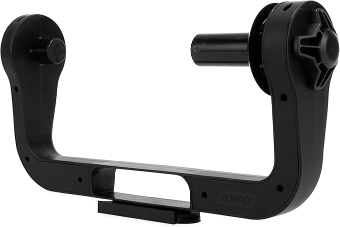 Camco Paper Towel Holder | Ideal for Compact Areas | Features Mountable Design and Adjustable Side Knob | Black (57115)