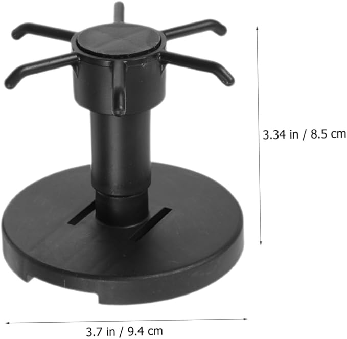 3pcs Kitchen Utensil Hooks Set with Rotating Under Cabinet Hanging Rack, Black Plastic Multi-Functional Wall Hook for Kitchen Storage and Organization