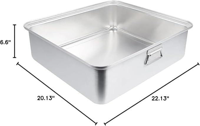 Vollrath 68365 Wear-Ever 42.5 Qt. Aluminum Roasting Pan with Handles