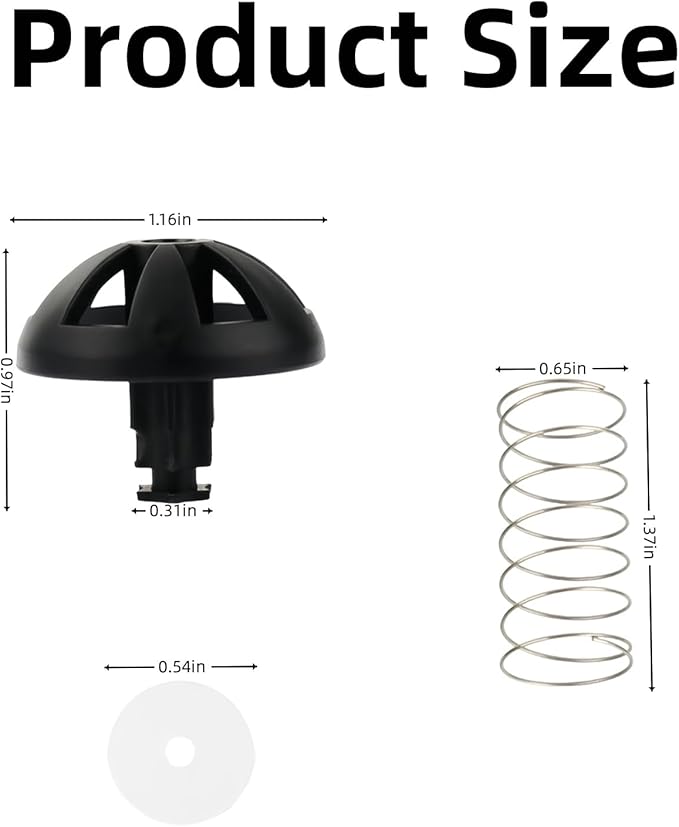 Coffee Machine Brewing Basket Bottom spring loaded stopper kits Fits for Black+Decker coffee makers Brew Basket, fits majority 4-12 Cup Drip 990117900 990237500 Coffee Makers