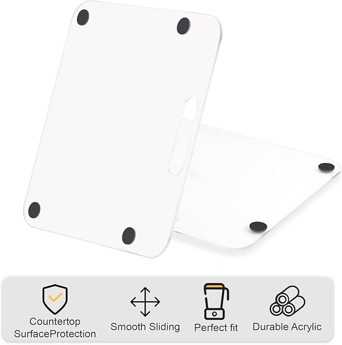 Appliance Slider Compatible with Ninja Espresso Machine, Transparent Acrylic Sliding Tray for Ninja ES601 ES701