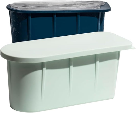 CHILL SEEKER Extra Large Ice Block Mold for Ice Bath, XXL Ice Bath Ice Mold, Reusable Silicone Ice Block Mold, 15lb of Ice Molds for Ice Bath Block Ice Mold, Large Ice Molds for Cold Plunge, Blue