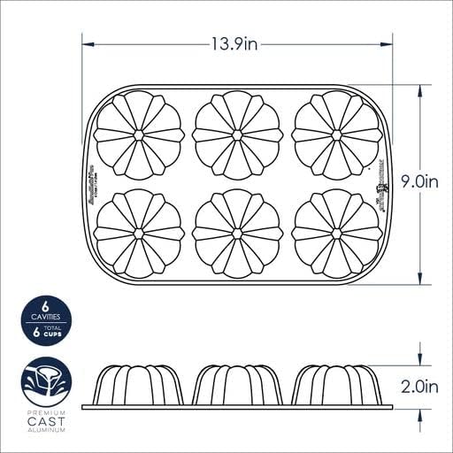 Nordic Ware Classic Bundtlette (Pack of 3)