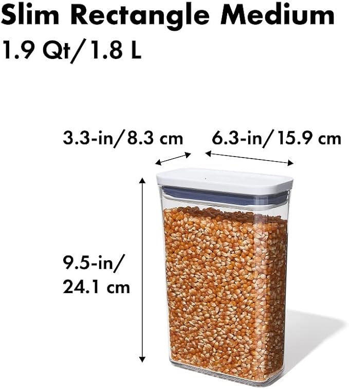 OXO Good Grips POP Container - Airtight Food Storage - 1.9 Qt for Snacks, Sugar and More