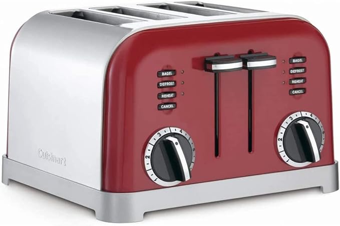 Cuisinart 4-Slice Metal Classic Toaster (Metallic Red)