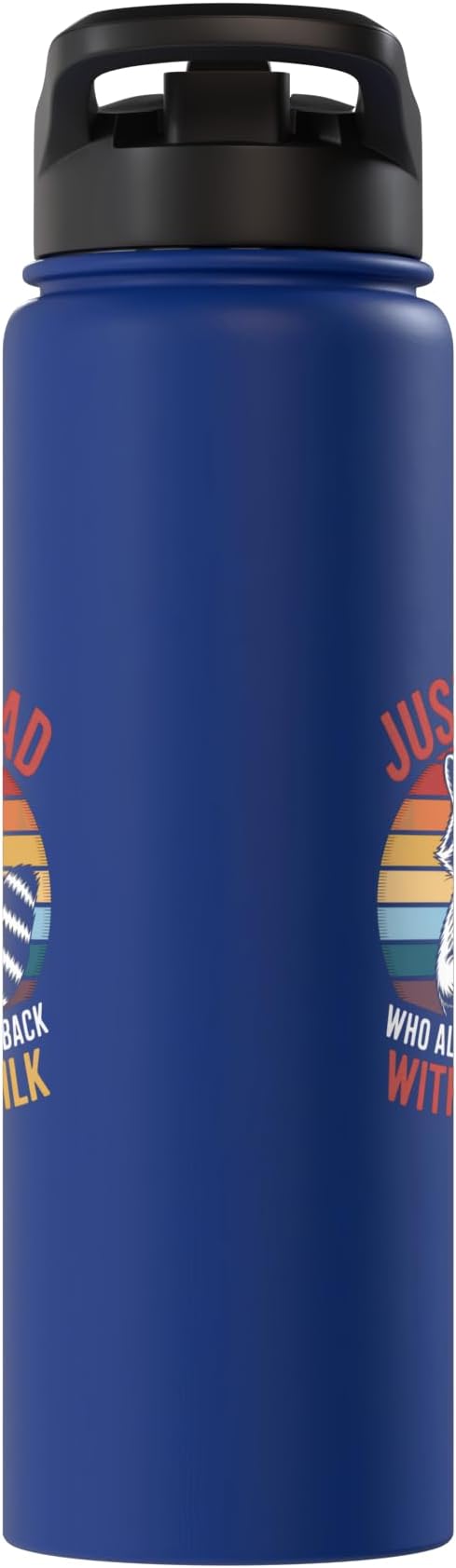 Just a Dad Who Came Back With Milk Raccoon Stainless Steel Insulated Water Bottle