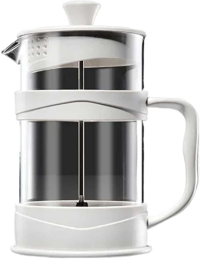 Transparent Glass French Press Pot Heat-resistant Coffee Teapot Filter Cup Hand Punch Cold Brew Pot Household Office Coffee Cups(800ml)