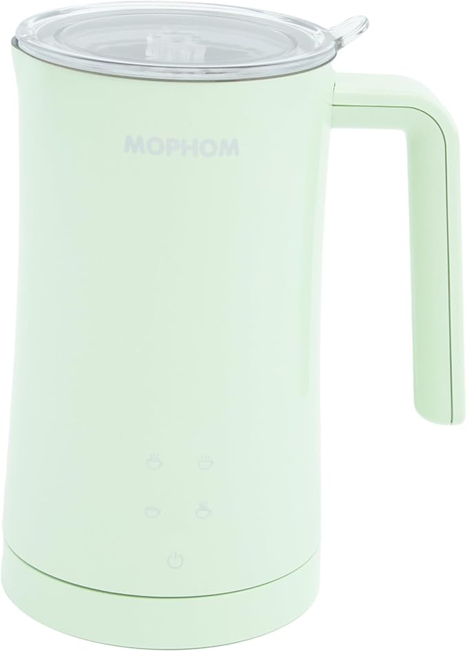 Electric Milk Frother with Heat, 4-in-1 Automatic Milk Steamer, Hot & Cold Foam Maker, Large Capacity Milk Warmer for Coffee, Latte, Cappuccino, Hot Chocolate, Touch Control, Non-Stick Easy Clean
