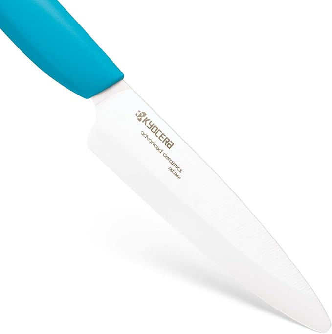 Kyocera Revolution Series 4-1/4-Inch Utility Knife, Blue Handle