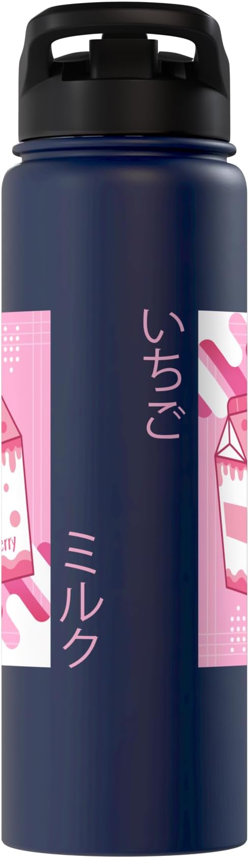 Strawberry Milkshake Tshirt Japanese Otaku Anime Kawaii Stainless Steel Insulated Water Bottle
