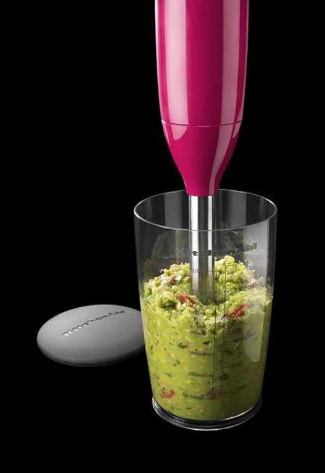 KitchenAid KHB1231CB 2-Speed Hand Blender Electric Mixer, 8", Cranberry