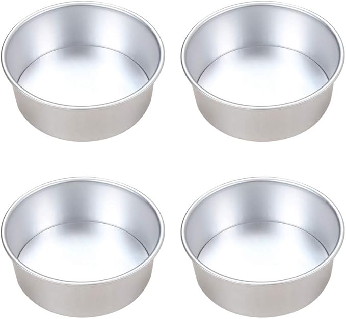 Cake Tin， Non-Stick Cake Mould, Baking ToolsBaking Mold,Cake Mould,Baking 2pcs 8inch Alloy Cake Pan Round Cake Mold Tray Non-Stick Baking Mould with Removable Bottom for Chirtmas Party Pans (Color : P