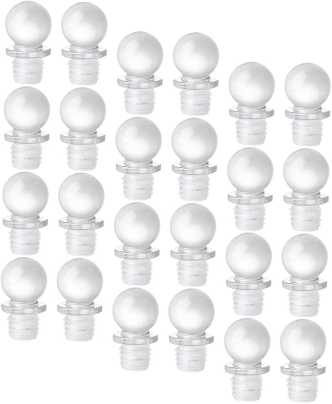 24pcs Glass Ball Wine Stoppers Convenient Sealing for Wine Bottles and Glass Portable Design for Easy Use and Travel