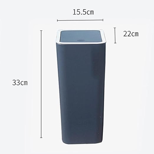 Hanging Trash Can, Kitchen Garbage Bin Waste Bins, Kitchen Cabinet Door Hanging Trash Can with Lid Wall-Mounted Waste Baskets Push-Top Trash Water-Proof Rubbish Waste Garbage Bin (Color : C)