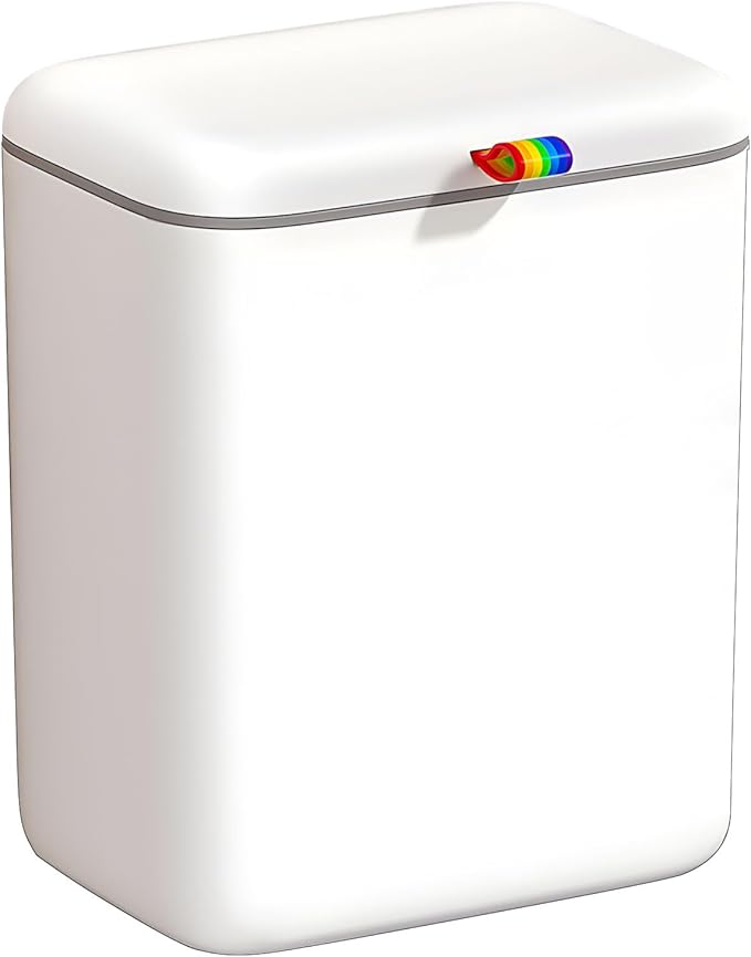 Compact Wall Mounted Humus Bucket with Fasteners Gluey Mattresses 2 Opening Fashion for Bathroom Bedroom Store Locking Mechanism Lid Kitchen Humus Bucket