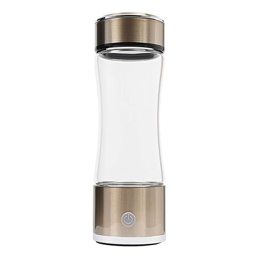 Hydrogen Water Generator Bottle, Portable Rechargeable Ionizer Machine,Improve Water in 3 Minutes, for Home, Office, Travel, Daily Drinking (Black)
