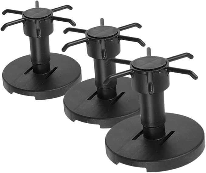 FRCOLOR 3pcs Rotating Kitchen Utensil Hooks Cabinet Hangers Black Under Cabinet Storage Organizer for Spatula Spoon and Knife
