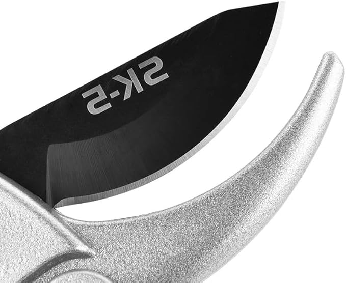 SK5 Ratchet Pruning Shears for Weak Hands Heavy Duty Garden Clippers with Spring Assist and Ergonomic Grip for Branches and Fruit Trees