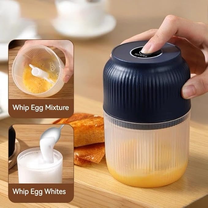 Electric Garlic Chopper,Mini Portable Veggie Chopper,300ML Garlic Grinder Masher Onion, Blender to Vegetable, Cordless Food Processor for Ginger