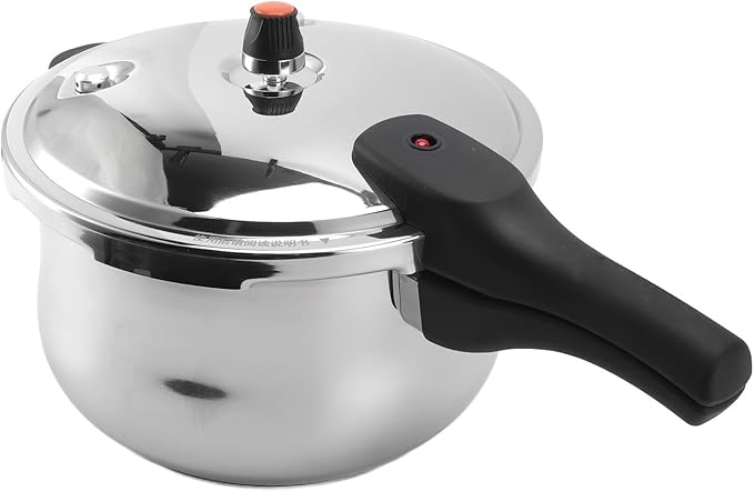 Electric Pressure Cooker, Alarm Valve, Anti-clogging Cover, 80KPA Stainless Steel Pressure Cooker for Gas Stove (9L)