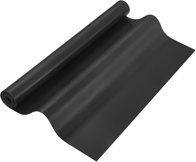 uxcell 15.7IN x 7.9FT Silicone Baking Mat Rolls, Heat Resistant Baking Mats, Non-Stick Pastry Mats, Non-Slip Countertop Mats, Refrigerator Liners Black