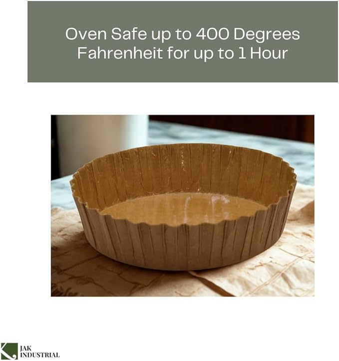 85 Count - 8 Ounce Mini Decorative Disposable Tart Pans – Disposable Paper Baking Molds for Serving and Baking with Nonstick Coating