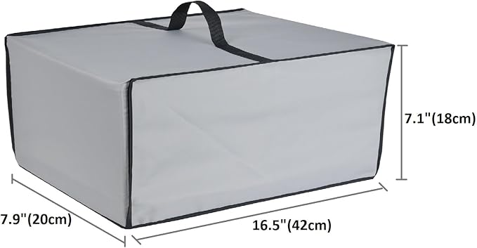 AF-WAN Heavy Duty 600D Long Slot 4 Slice Toaster Dust Cover Waterproof Anti-UV, Perfect for Elite Gourmet ECT-3100/Mueller MT-110ss (Silver)