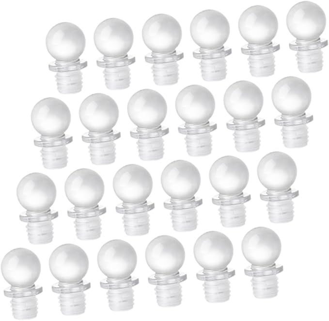 STOBAZA 24pcs Glass Ball Stoppers Wine Bottle Stopper Ball Wine for Liquors Keeper Tumblers Bulk