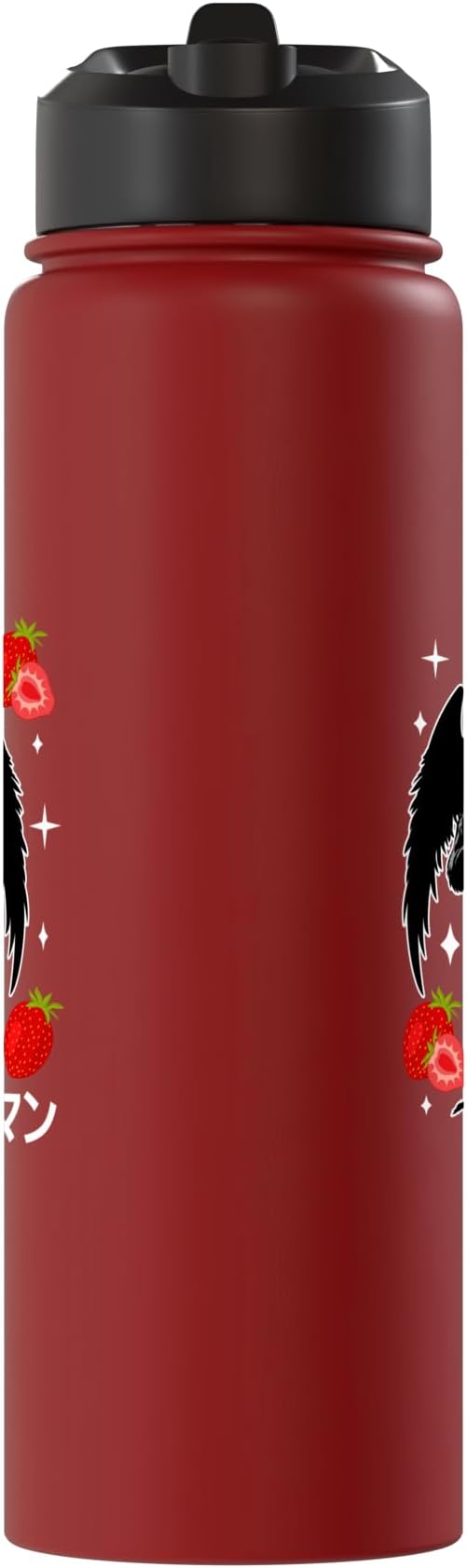 Mothman Kawaii Strawberry Milk Shake Carton Stainless Steel Insulated Water Bottle