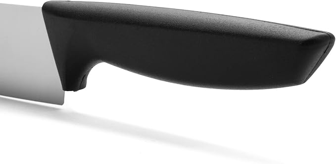 Arcos Chef Knife 8 Inch Nitrum Stainless Steel Blade - Polypropylene Black Handle - Lightweight and Durable for Everyday Use. Niza Series. Color Black. Niza Series
