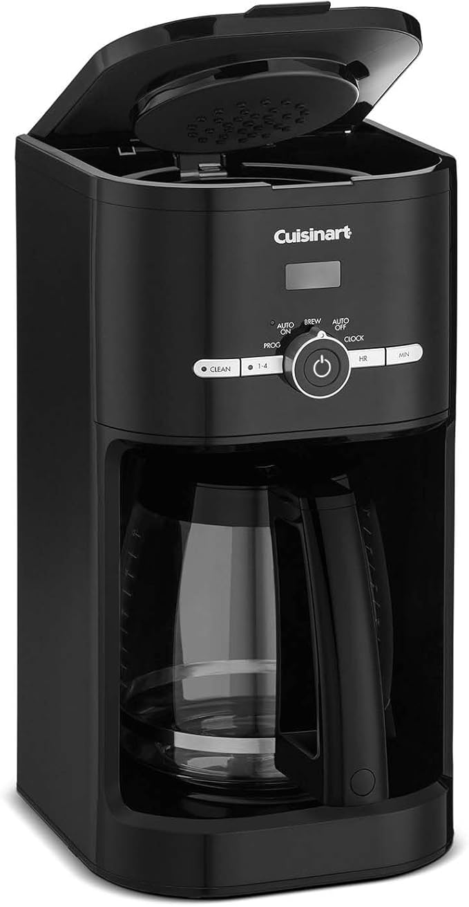 Cuisinart Classic 12-Cup Programmable Coffeemaker, Black, DCC-1120BKNAS